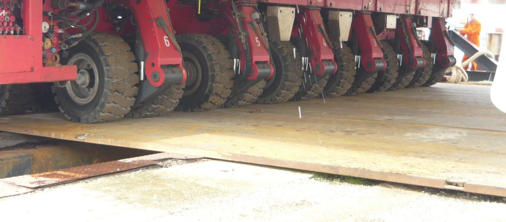 Load out of propane pipe rack