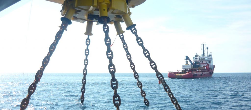 Single point mooring analysis for disconnection and re-connection of chains and risers